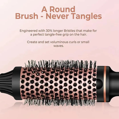 Curling Iron Brush Ceramic Ionic Hair Curler Hot Brush LCD Display Hair Straightener Fast Heating Hair Crimper Tourmaline Ionic