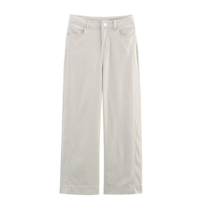 Casual Loose Vintage Commuter Denim Pants withStyle Design Sense