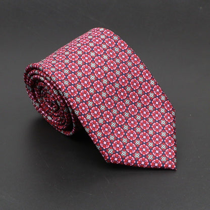 Super Soft Bohemian Silk Ties Men's Fashion 75mm Necktie