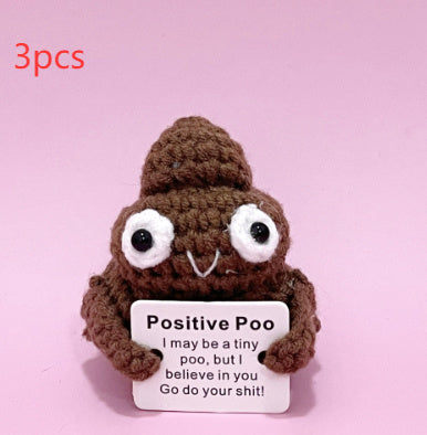 New Cute Positive Energy Emotional Cucumber Pickle Doll Knitting