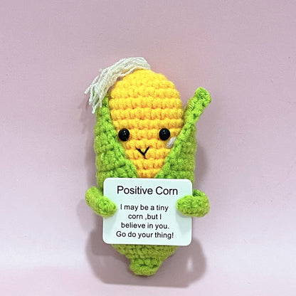 New Cute Positive Energy Emotional Cucumber Pickle Doll Knitting