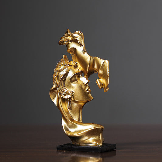 Abstract art couple decoration living room wine cabinet study decoration figure sculpture handicrafts