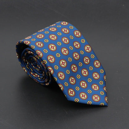 Super Soft Bohemian Silk Ties Men's Fashion 75mm Necktie