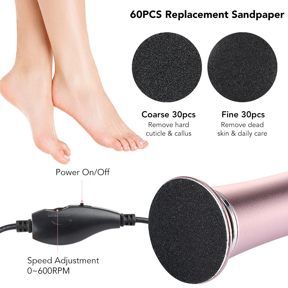 Electric Foot Grinder Calluses Removing Pedicure Device Kit