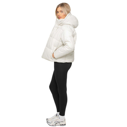 Enzo Womens Puffer Jacket Ladies Winter Warm Hooded Padded Zip Coat