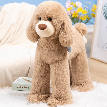 Children's Solid Color Long Hair Poodle Doll