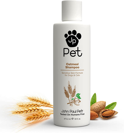 Oatmeal Shampoo for Dogs and Cats - Sensitive Skin Soothing Formula with Aloe, pH Balanced, Cruelty-Free, Paraben-Free, Made in the USA