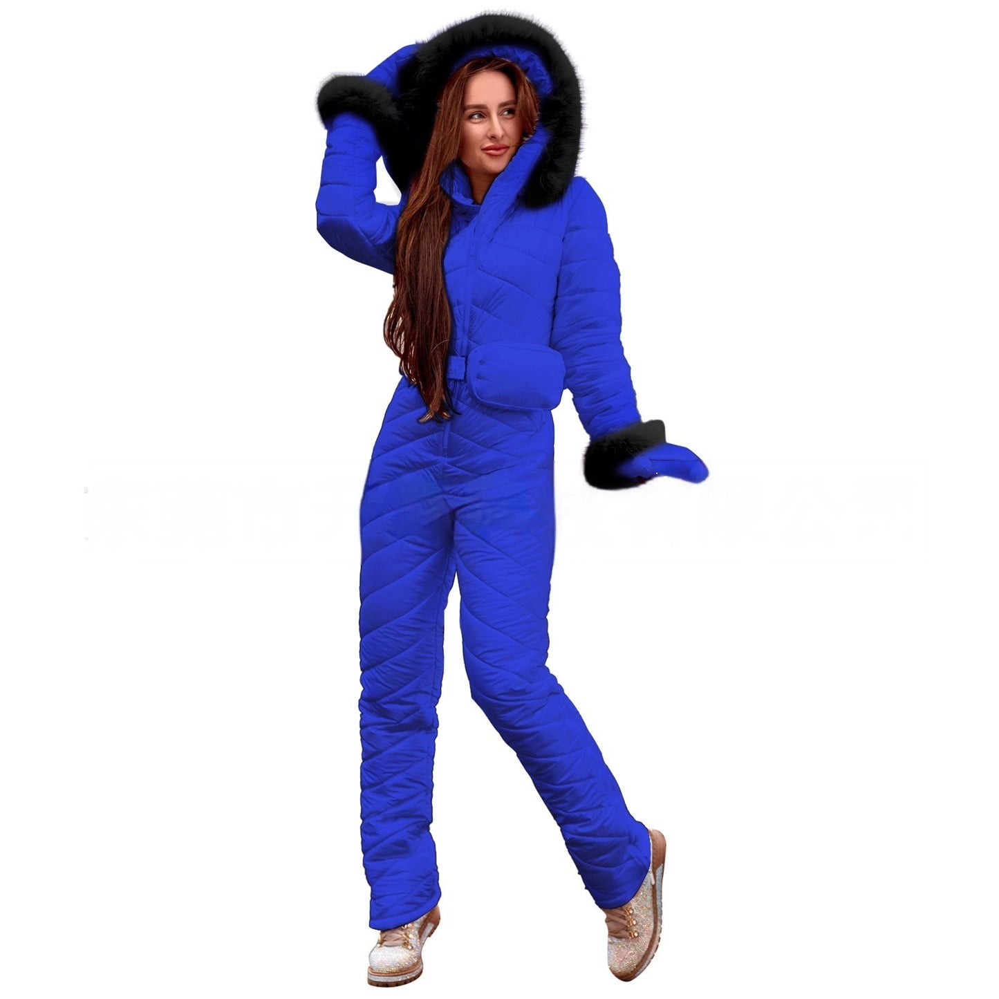 Winter Outdoors Fashion One-piece Ski Suit Women