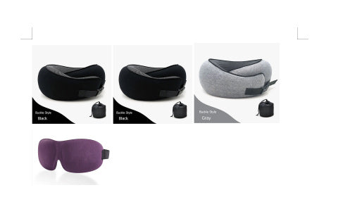 Travel Neck Pillow Non-Deformed Airplane Pillow Travel Neck Cushion Durable U-Shaped Travel Memory Cotton Nap Neck Pillow