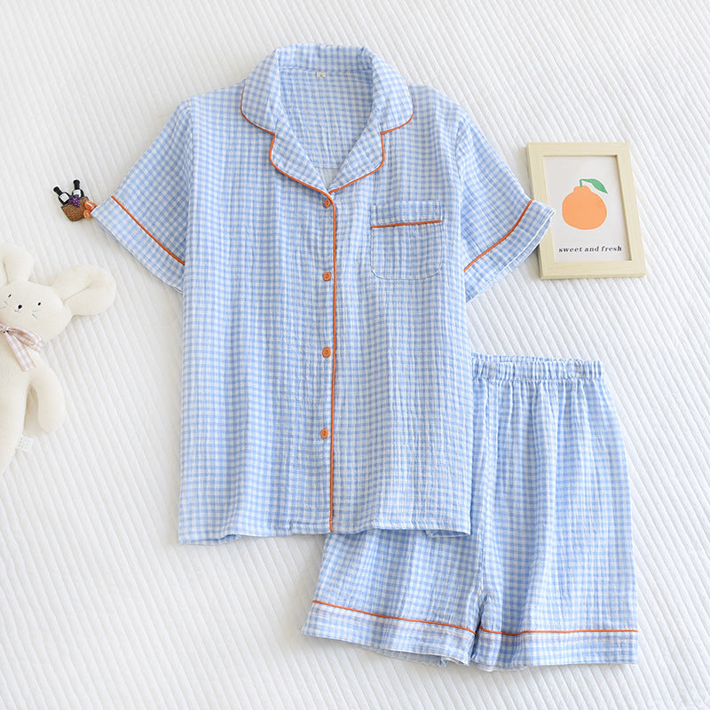 Pajamas Suit Women's Cotton Crepe Home Wear