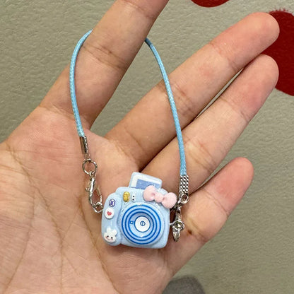 2025 New Labubu Accessories Decor Mini Cartoon Phone Case Pendant Mini Camera Labubu Diy Decor Accessories Toy Gift