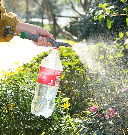 High Pressure Air Pump Manual Sprayer Adjustable Drink Bottle Spray Head Nozzle Garden Watering Tool Sprayer Agriculture Tools