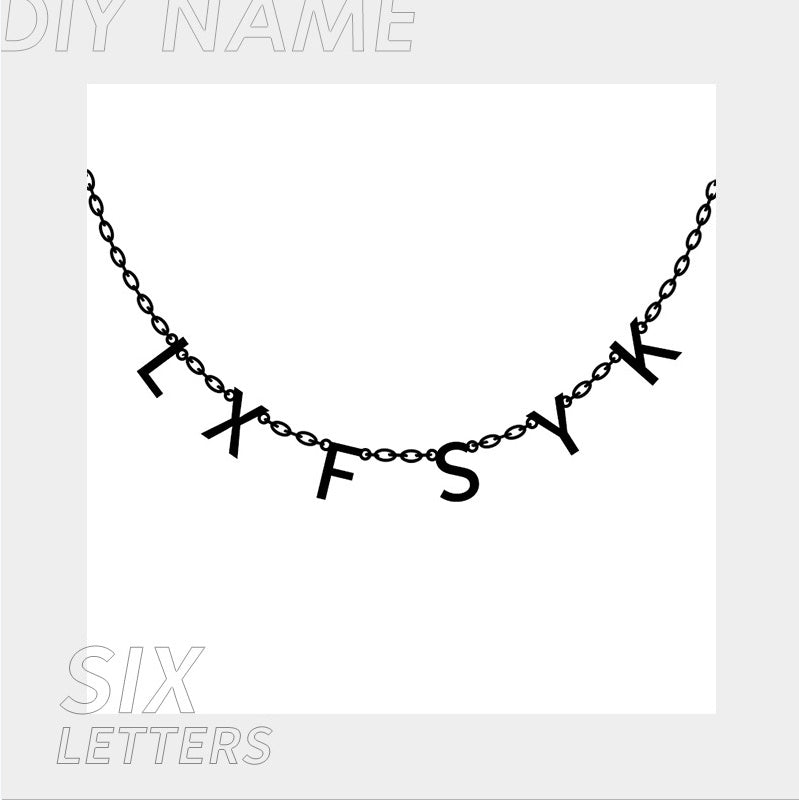 Personalized Alphabet Name Necklace DIY