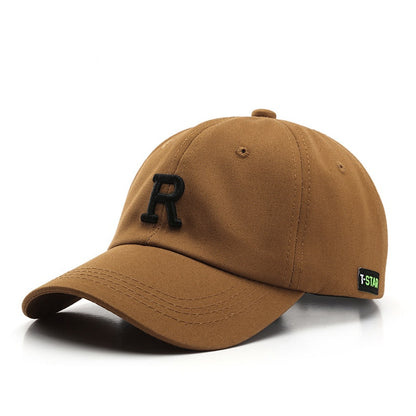 Adjustable Cap Letter R Embroidery Unisex Baseball Cap