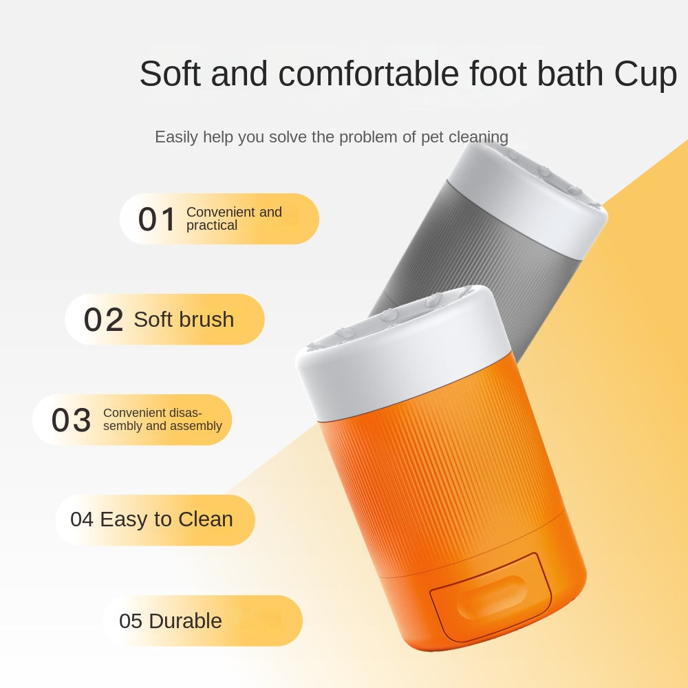 Pet Foot Washing Cup Dog Going Out Cleaning Beauty Paw Washing Artifact Intelligent Automatic Foot Washing Foot Bath Cup Tool