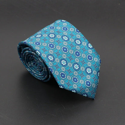 Super Soft Bohemian Silk Ties Men's Fashion 75mm Necktie