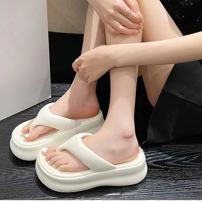 Non-slip Height-increasing Thick-soled Eva Flip-flops Women's Slippers