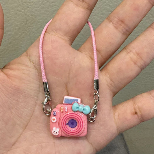 2025 New Labubu Accessories Decor Mini Cartoon Phone Case Pendant Mini Camera Labubu Diy Decor Accessories Toy Gift