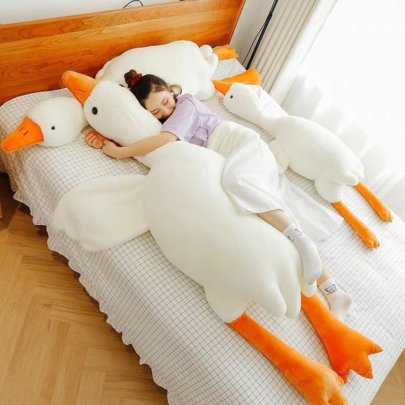 Cute Big White Geese Pillow Plush Toy