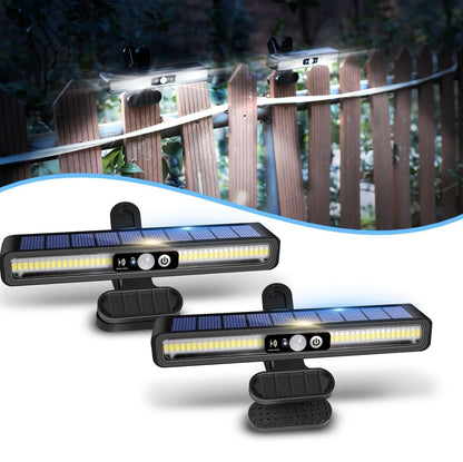 1 Pack Of Solar Outdoor Sensor Lights - IP65 Waterproof, 10,000 Lumens High Brightness, Auto Switching, Can Be Clipped, Wall Mounted, Suitable For Camping, Garage, Garden, Commercial Lighting