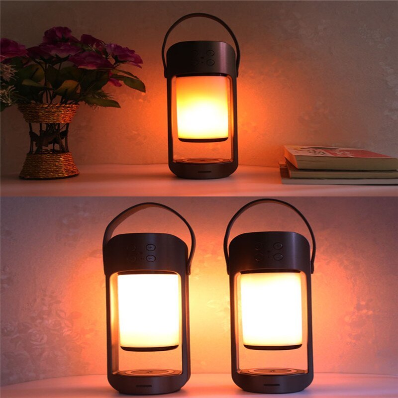 Flame Light Bluetooth Speaker Creative and Multifunctional