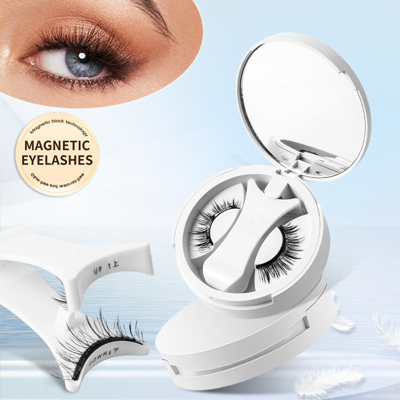 Magnetic False Eyelashes Integrated Storage Box Glue-free Magnet False Eyelashes Natural Makeup Tools With Applicater