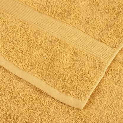vidaXL Prosoape de saună premium SOLUND 4 buc auriu 80x200cm 600gsm