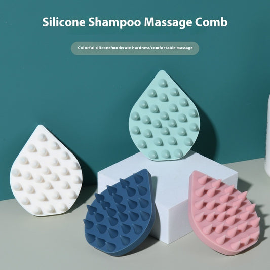 Wet And Dry Silicone Massage Shampoo Comb