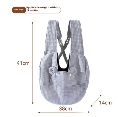 Pet Diaper Bag Simple Cross Chest Backpack