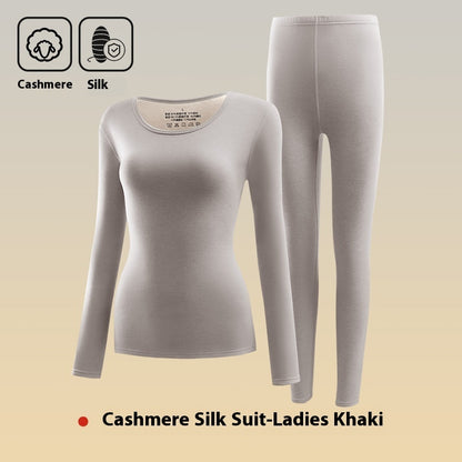 Cashmere Silk Thermal Underwear Long Johns