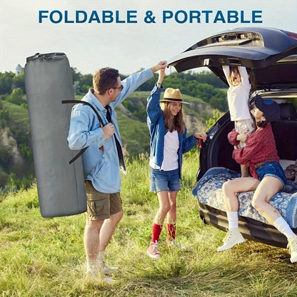 Black Heavy Duty Foldable Camp Cot With Storage Bag - Portable For Travel, Home Office & RV Trips