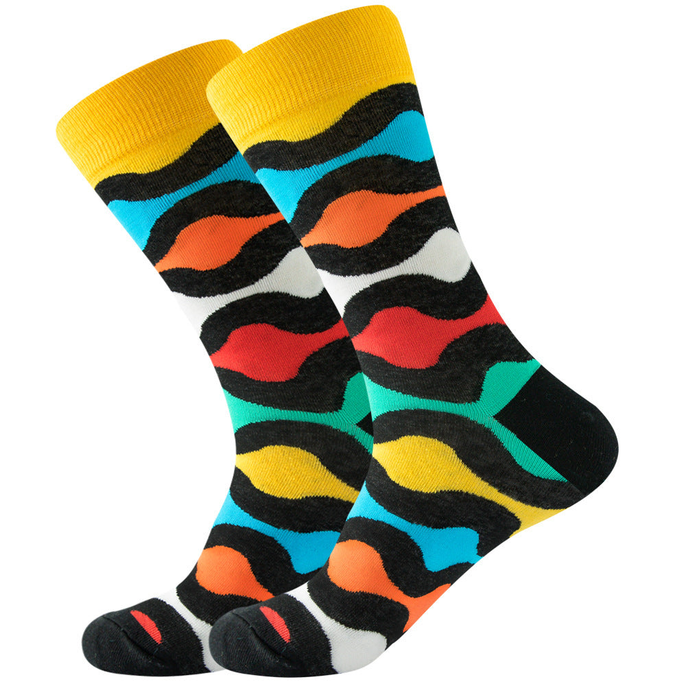 Striped Men And Women Trendy Color Street Cool Tube Socks