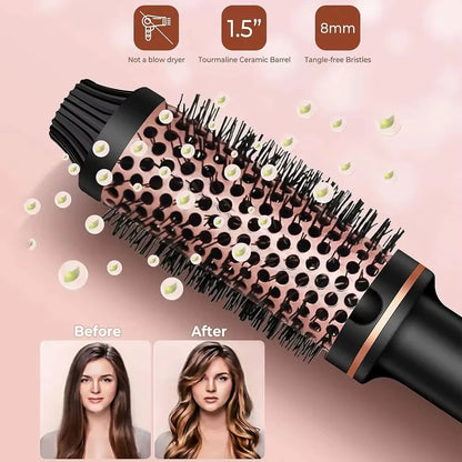 Curling Iron Brush Ceramic Ionic Hair Curler Hot Brush LCD Display Hair Straightener Fast Heating Hair Crimper Tourmaline Ionic