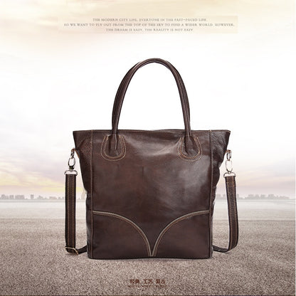 Manufacturers Selling Leather Bags Leather Handbag Tote Bag Leisure Shopping Bags Wholesale Large Capacity