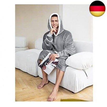 Oversized Hoodie Damen,Weich Flanell Hoodies Decke Damen,Mit Übergroßer T