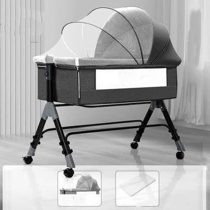 Baby Splicing Portable Multifunctional Mobile Folding Cradle Bed