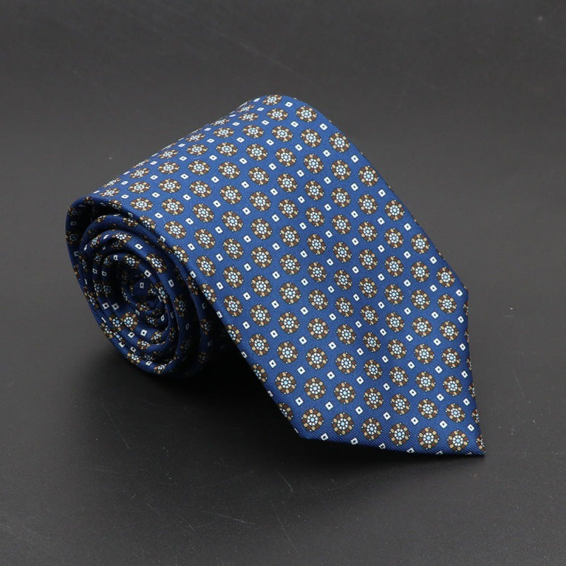 Super Soft Bohemian Silk Ties Men's Fashion 75mm Necktie