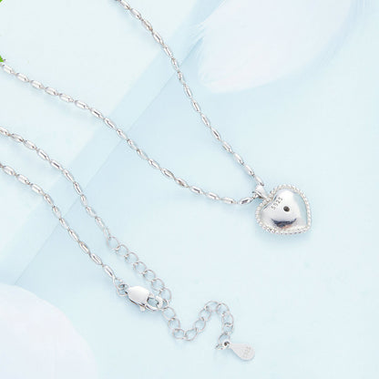 Love Necklace Men And Women Personality Sweet Cool Wind S925 Silver Clavicle Chain