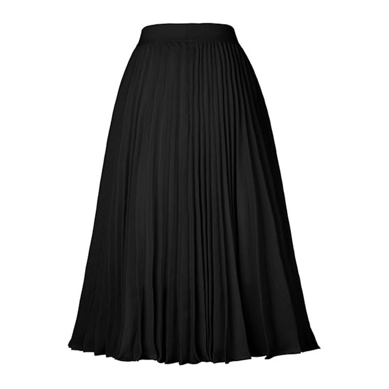 Medium-length Large Swing Casual Skirt