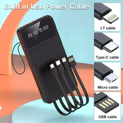 Portable  Power Bank 2 USB LED Fast Charger Battery Suitable For Mobile Phones