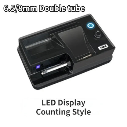 New 3-in-1 Auto Cigarette Rolling Machine – Electric, Smart Sensing, 6.5/8mm Tubes.