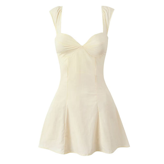 Back Strap Sleeveless Waist Strap Dress