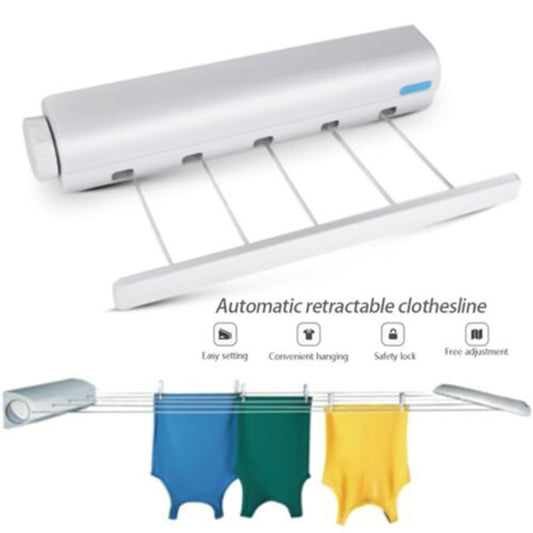 Retractable Laundry Hanger Wall Mounted Clothes Line Clothes Drying Rack Clothesline Laundry Rope