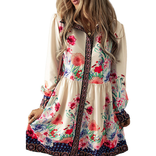 European And American Leisure Versatile Printed Dress