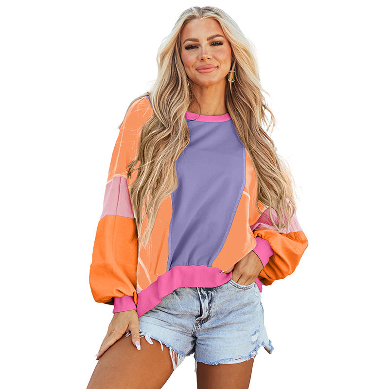 New Round Neck Long Sleeved Pullover Sweater With Multiple Colors