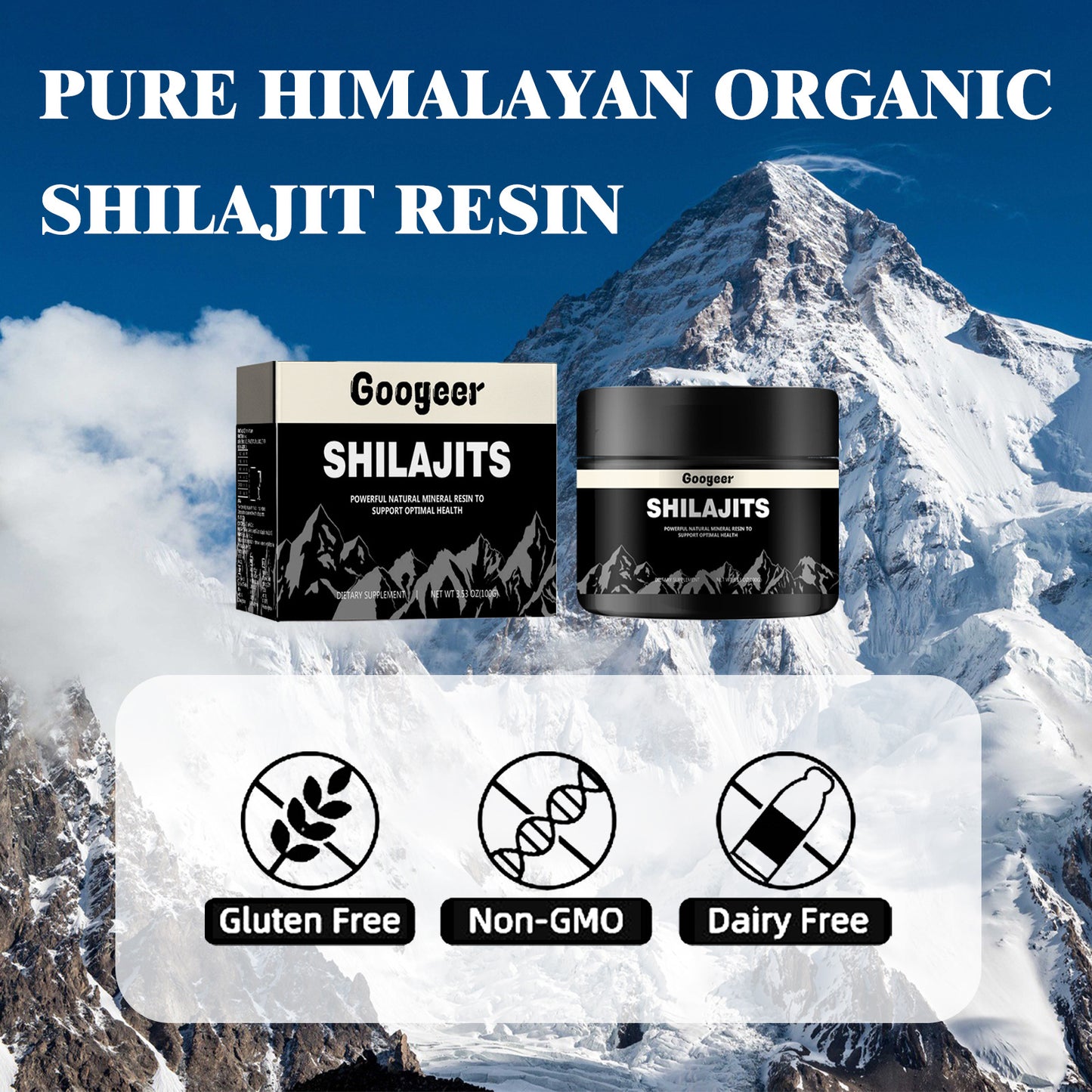 Googeer Shilajits Dietary Supplement Body Care Supplement