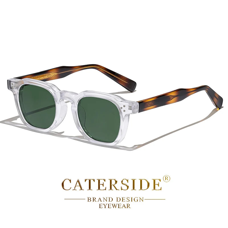 CATERSIDE New Square Punk Sunglasses Men Retro Personalized Design Sun Glasses Women Fashion Party Business Festival Gift UV400