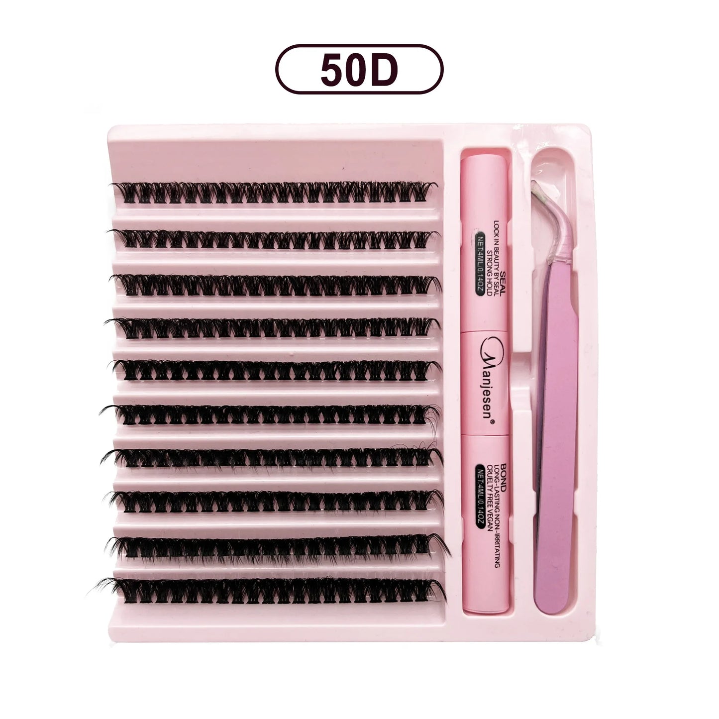 DIY Lashes Extension Kit Eyelashes 200 PCS Clusters Lash Bond and Seal Makeup Tools for Gluing Lashes Gluing Glue Accessories