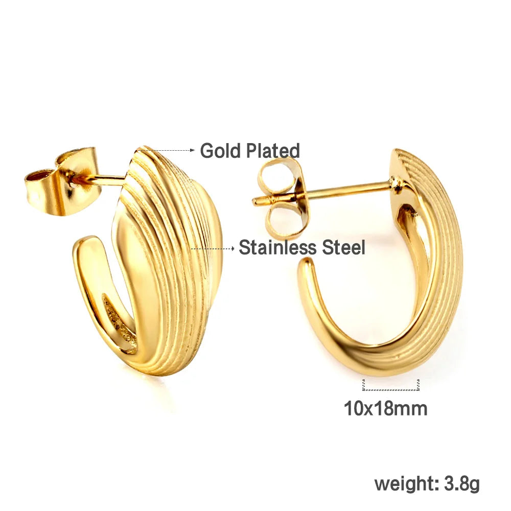 LUXUKISSKIDS Gold Color Luxury Hoop Earrings Aesthetic Hyperbole Big Round Statements Earrings Modern Fashion Korea Jewelry Gift