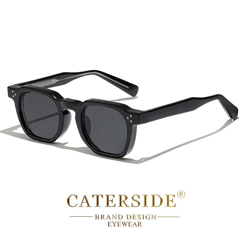 CATERSIDE New Square Punk Sunglasses Men Retro Personalized Design Sun Glasses Women Fashion Party Business Festival Gift UV400